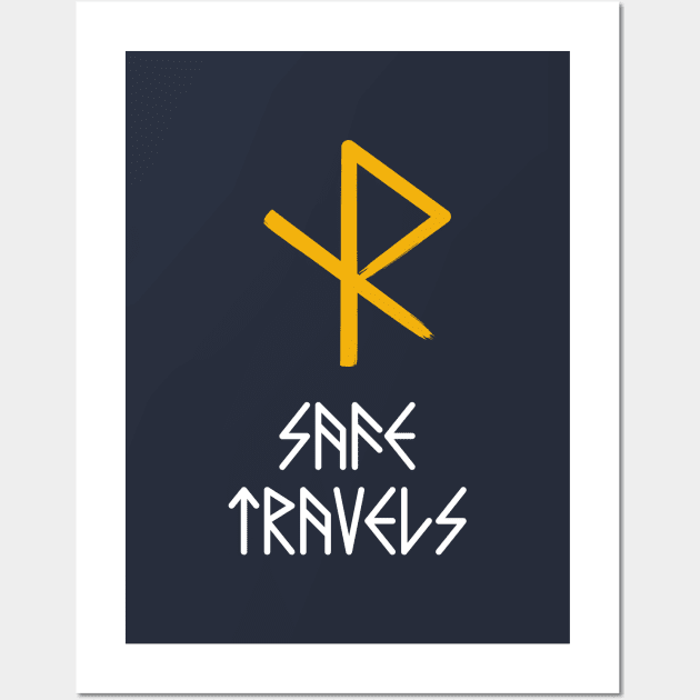 Viking Safe Travels Rune Wall Art by Neon-Light